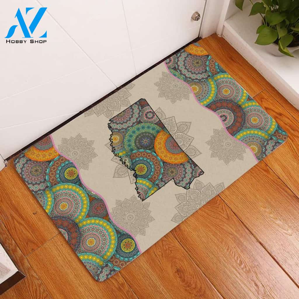 Awesome Mississippi Mandala Doormat