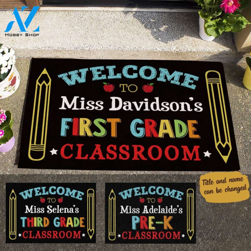 Back to school, Welcome To Classroom Personalized Doormat