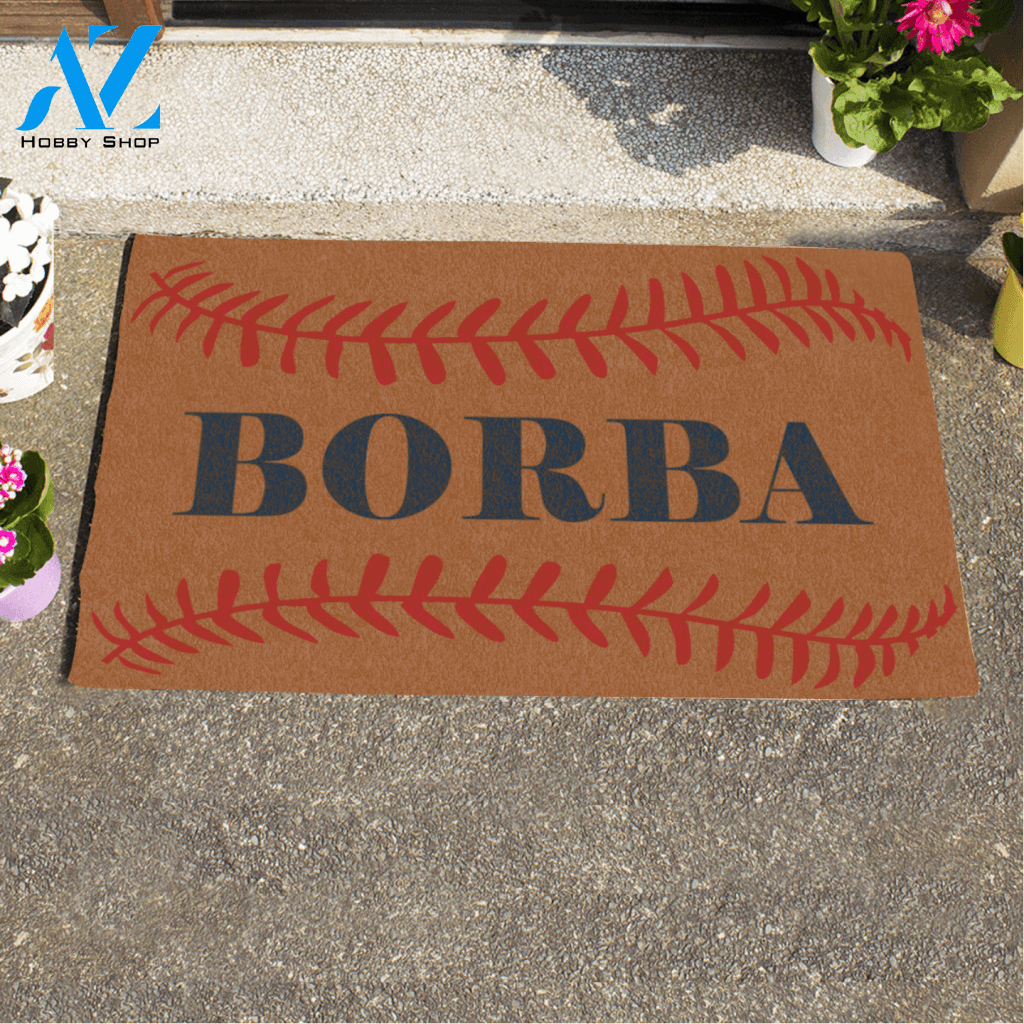Baseball Doormat Customize Family Name Personalized Gift For Baseball Fans HQ
