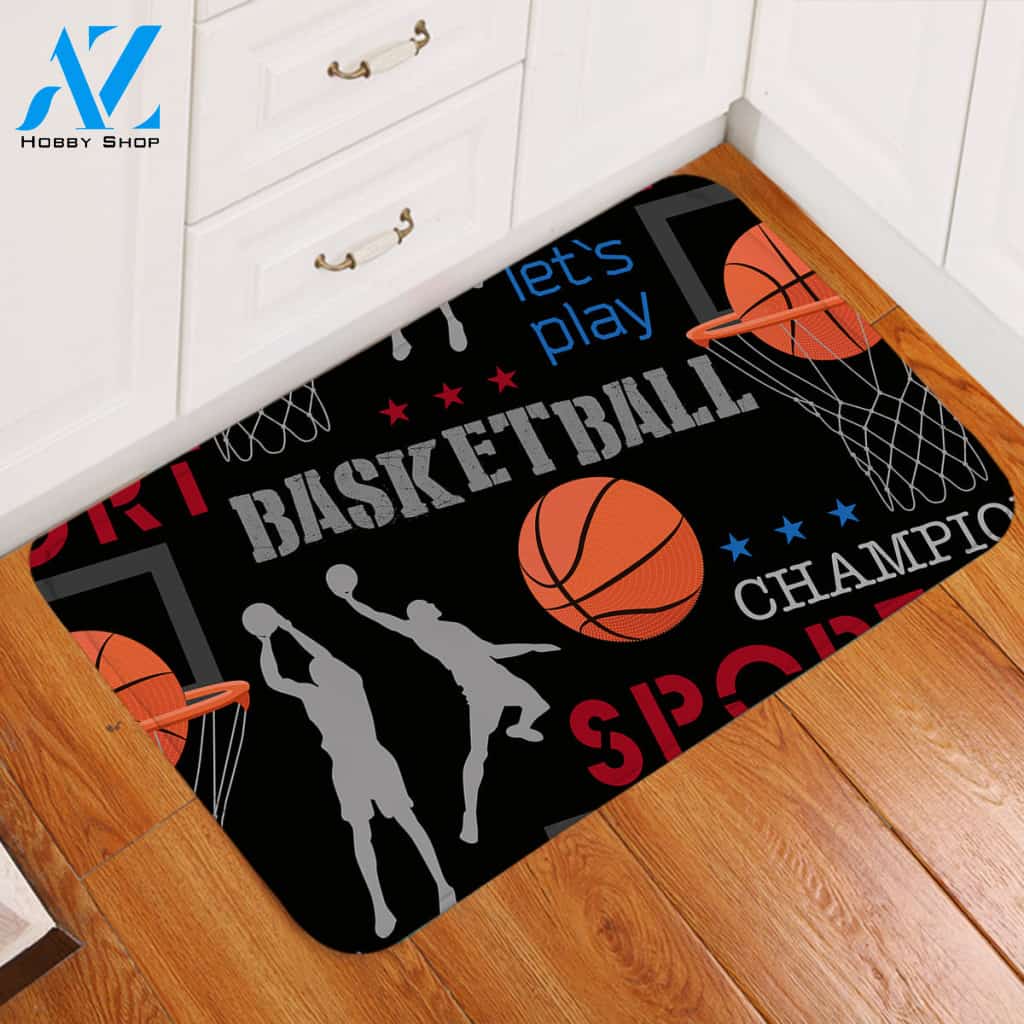Basketball Championship Door Mat