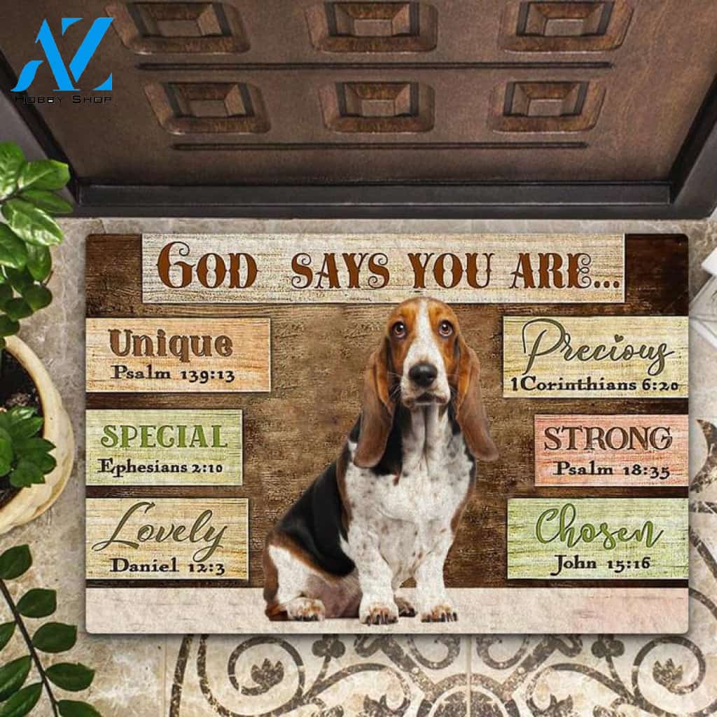 Basset Hound God Says You Are Doormat