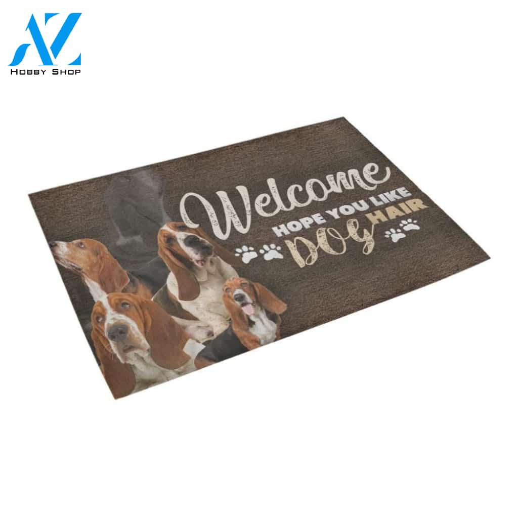 Basset Hound's Hair Doormat - Welcome Mat - Home Decor