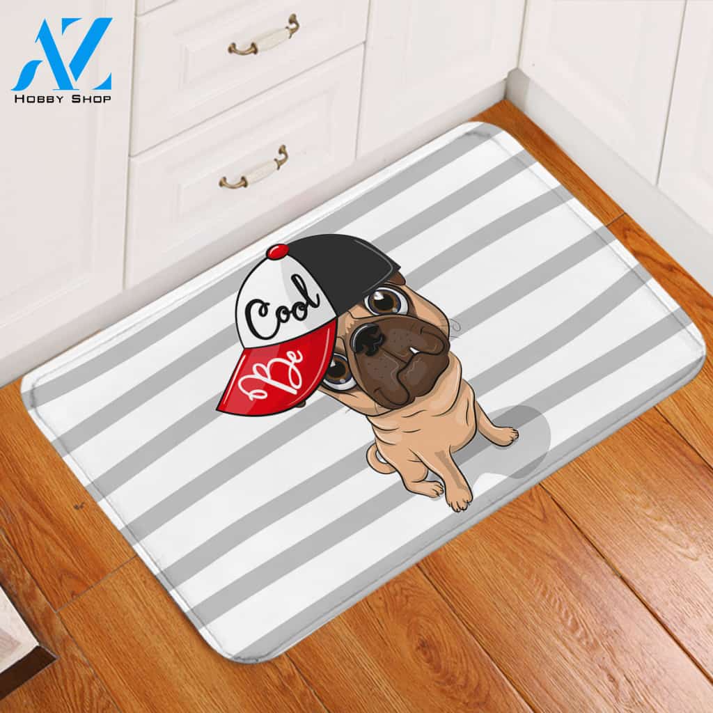 Be Cool Pug Door Mat