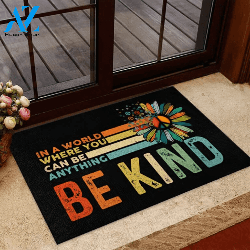 Be Kind Hippie Doormat | Welcome Mat | House Warming Gift