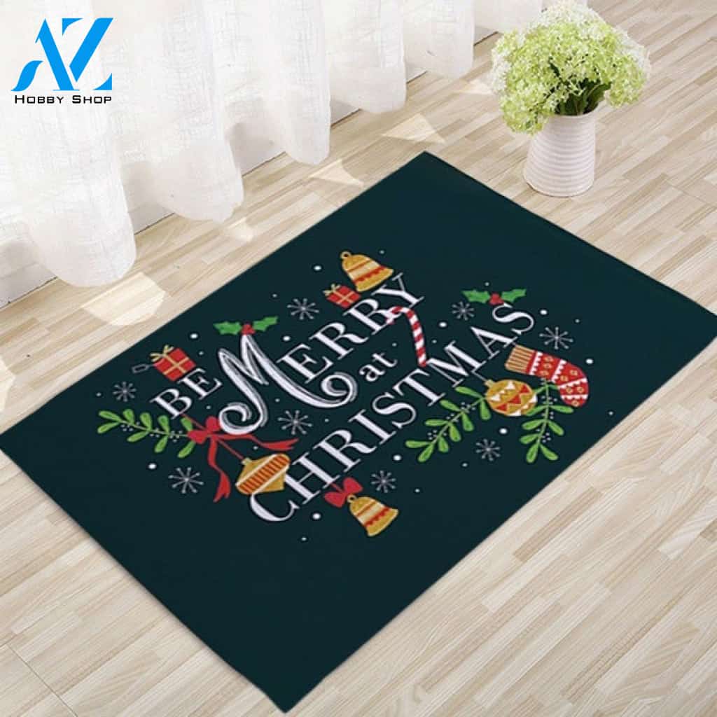 Be Merry At Christmas Decorative Doormat Welcome Mat Housewarming Gift Doormat Welcome Mat Housewarming, Gift For Home Decor Funny Doormat Gift Idea