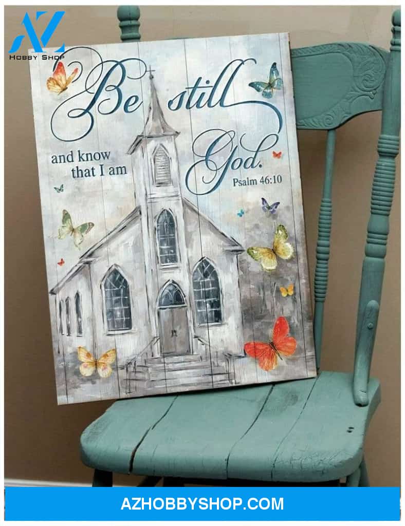 Be Still Church Wall Art Canvas, Wall Decor Visual Art