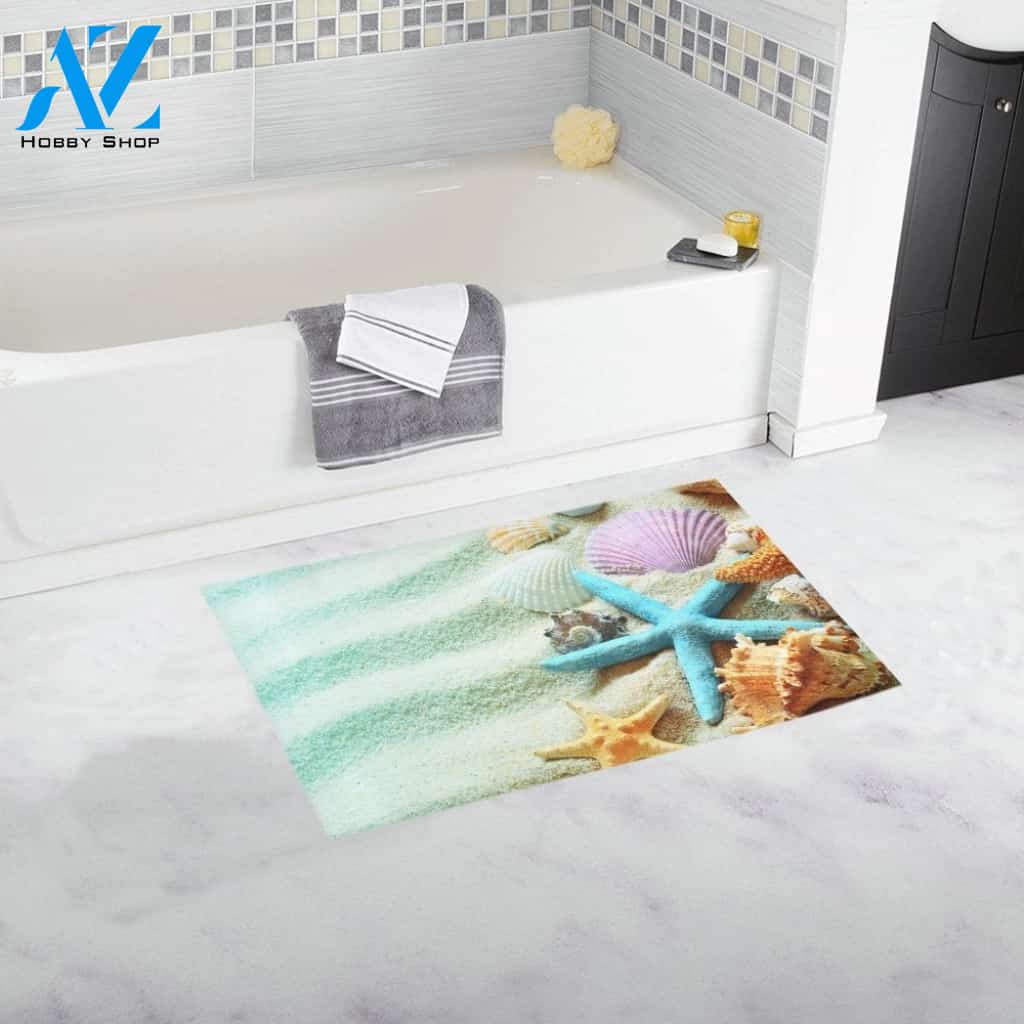 Beach Starfish Doormat Welcome Mat Housewarming Gift Home Decor Funny Doormat Best Gift Idea For Beach Lovers