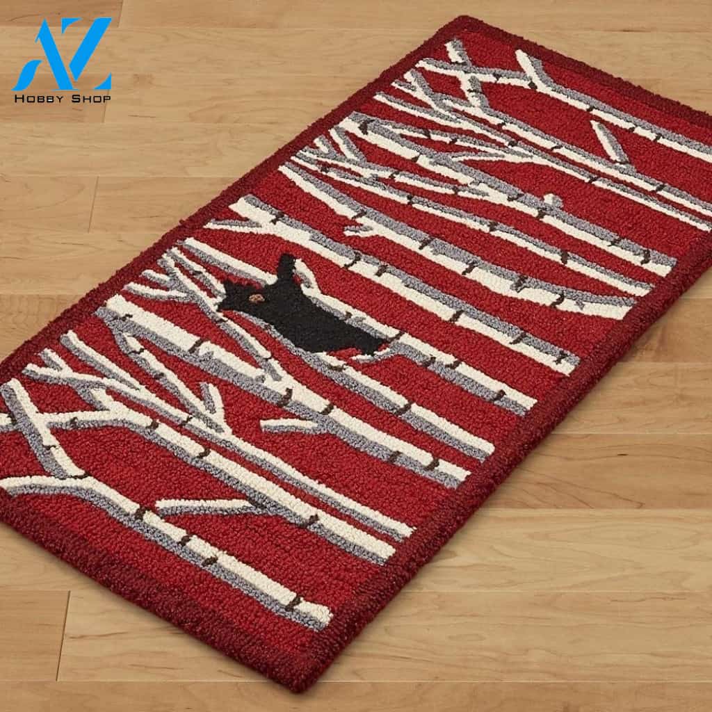 Bear In Birches CLM1610010D Doormat