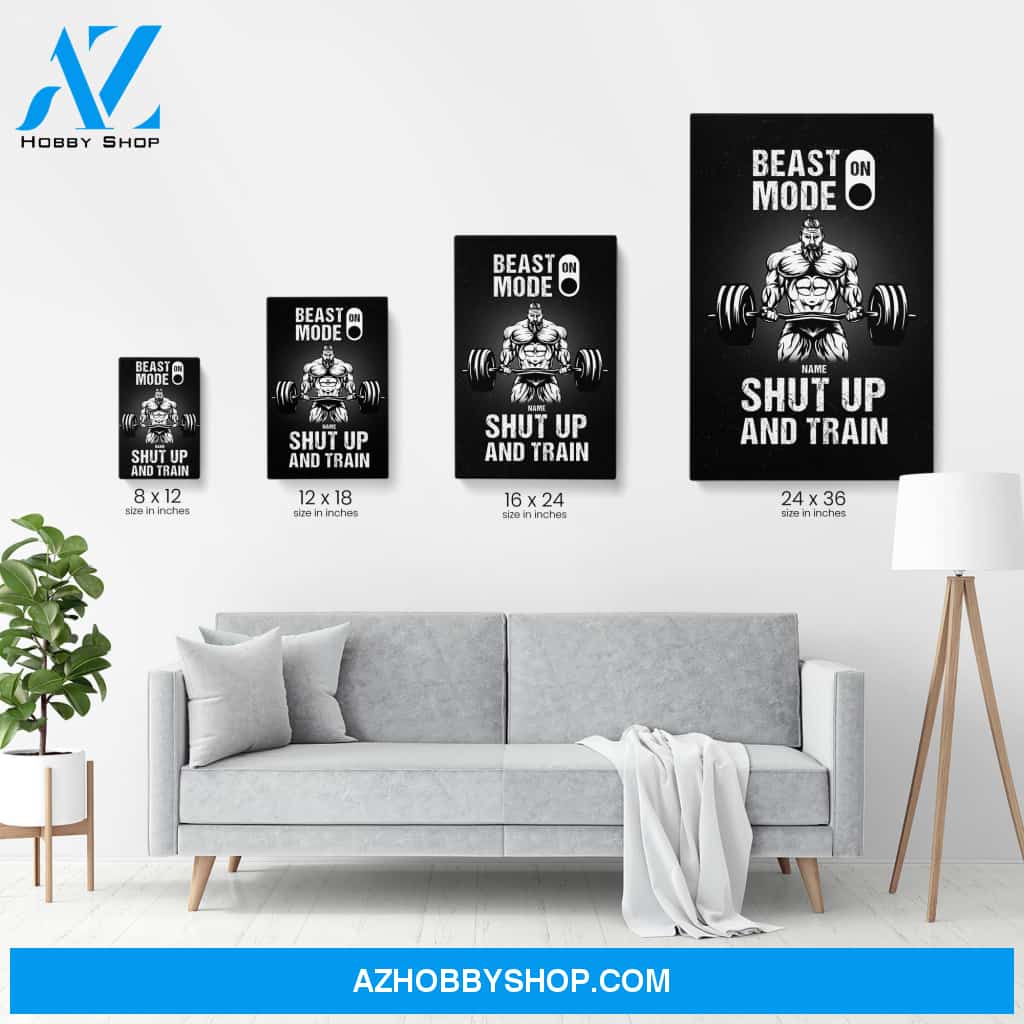 Beast Mode - Personalized Poster/Canvas - Birthday Gift For Gymer - Old Man Lifting