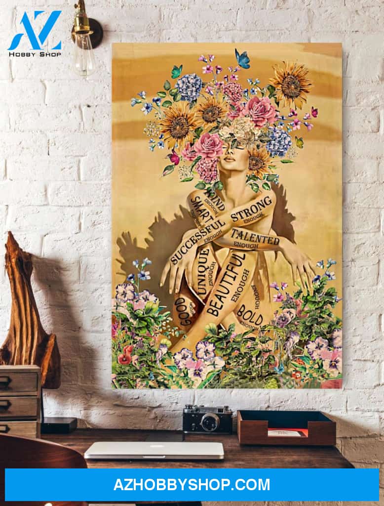 Beautiful Strong Woman Canvas And Poster, Wall Decor Visual Art