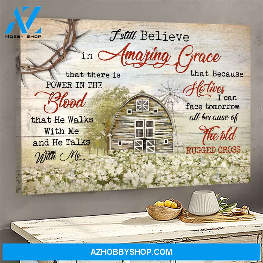 Because he lives, I can face tomorrow Jesus Landscape Canvas Prints - Wall Art