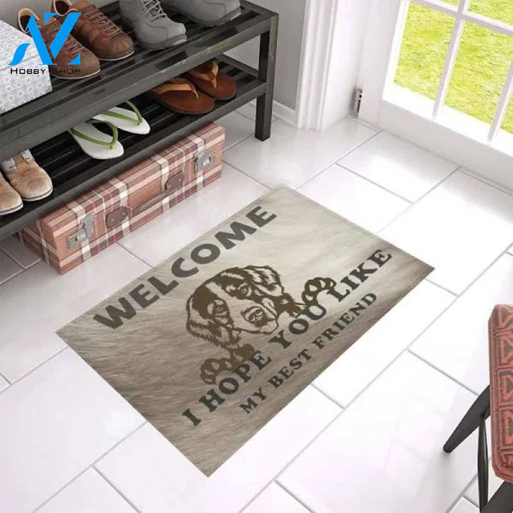Bernese Mountain My Best Friend Dog Doormat Welcome Mat Housewarming Gift Home Decor Funny Doormat Gift for Dog Lovers