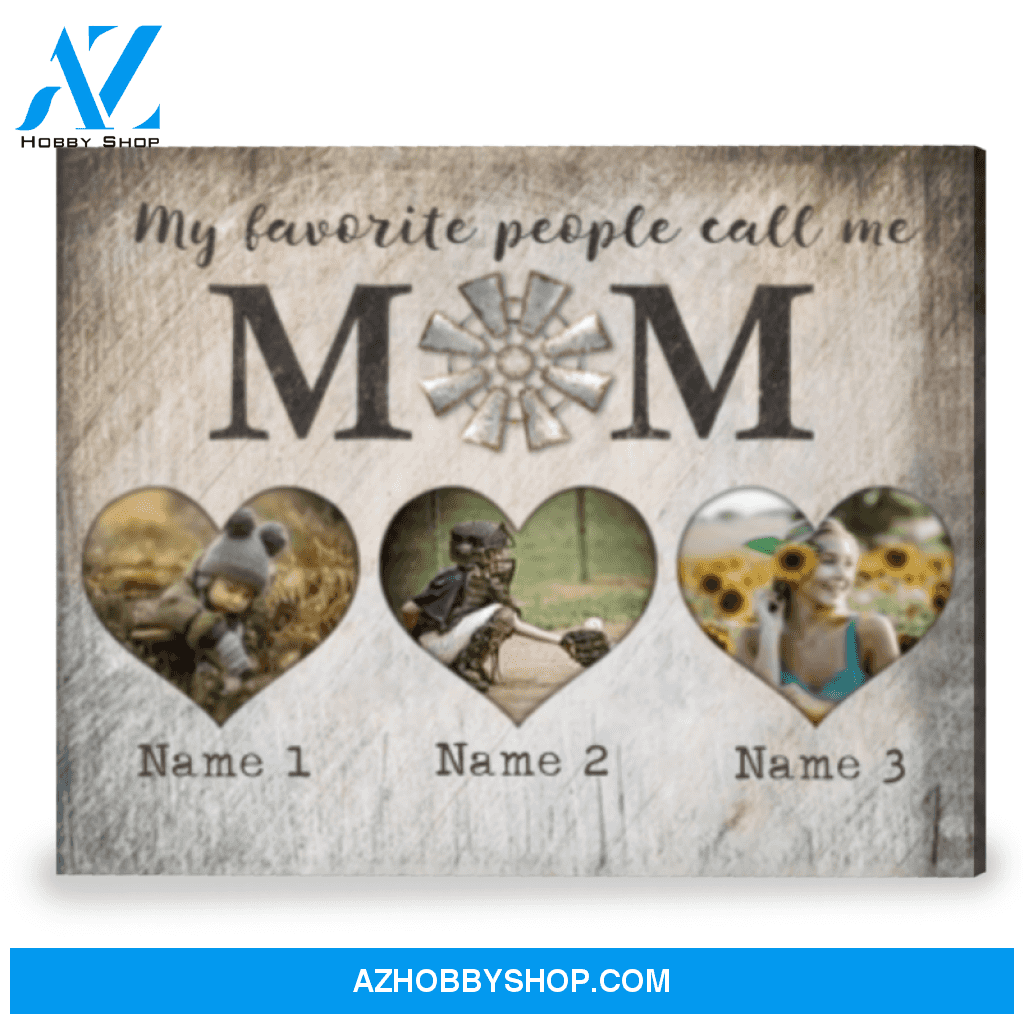 Best Customizable Gift For Mom On Mother's Day Photo Gift Canvas Wall Art