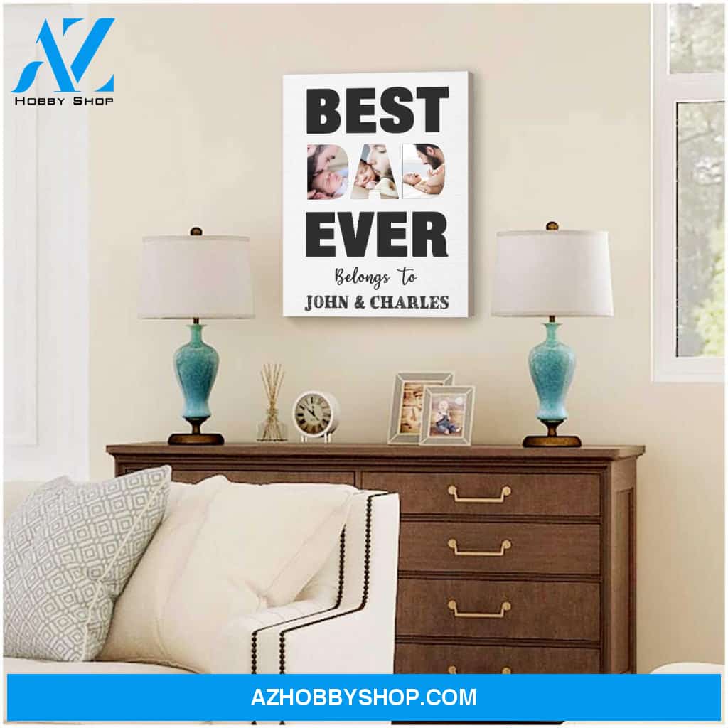 Best dad ever - Canvas
