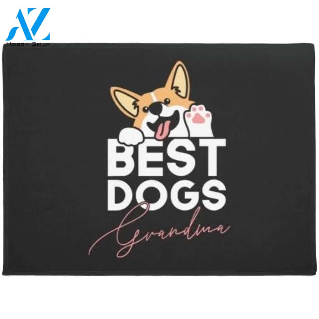 Best Dogs Grandma Doormat Welcome Mat House Warming Gift Home Decor Gift for DogLovers Funny Doormat Gift Idea
