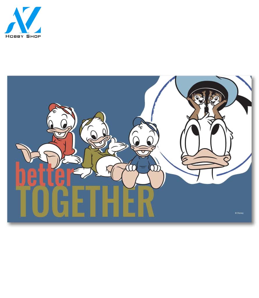 Better Together Donald Duck Doormat - 18" x 30"