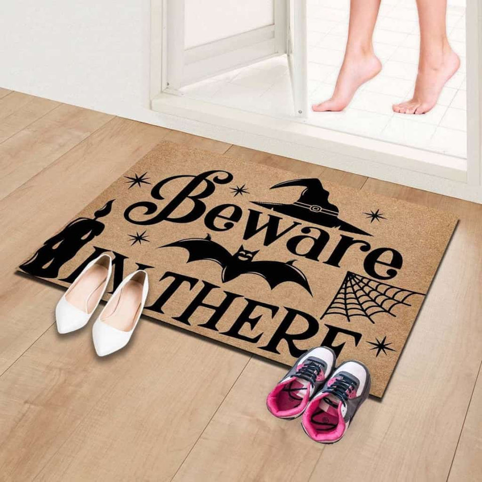 Beware In There Halloween Doormat | Best Outdoor Halloween Decoration