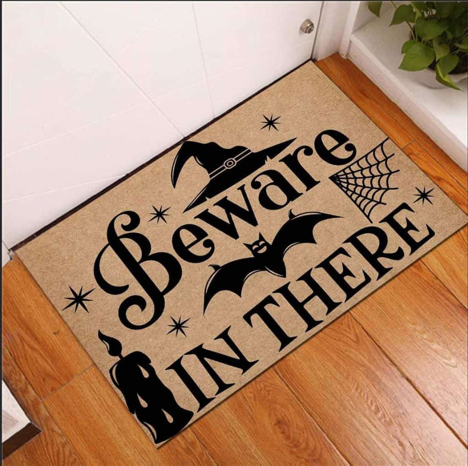 Beware In There Halloween Doormat | Best Outdoor Halloween Decoration