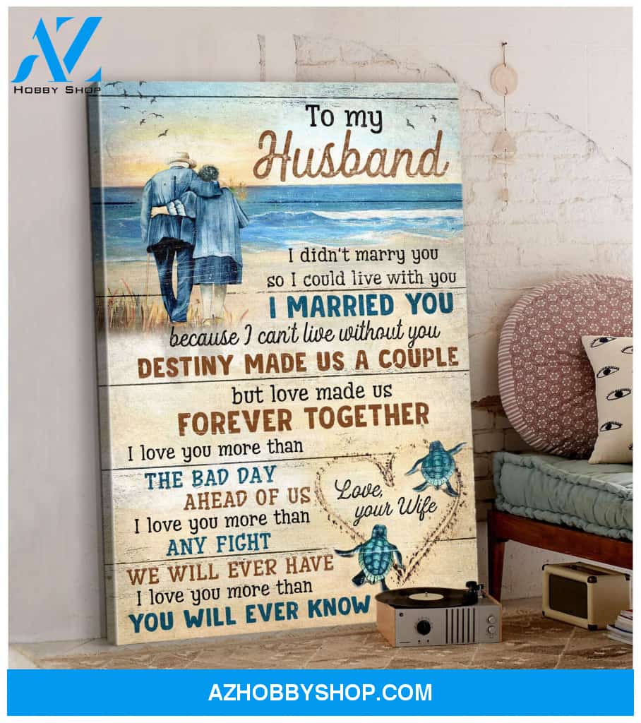 Portrait God Canvas - Bible Verse Wall Art - To my husband - I love you more than youll ever know Canvas