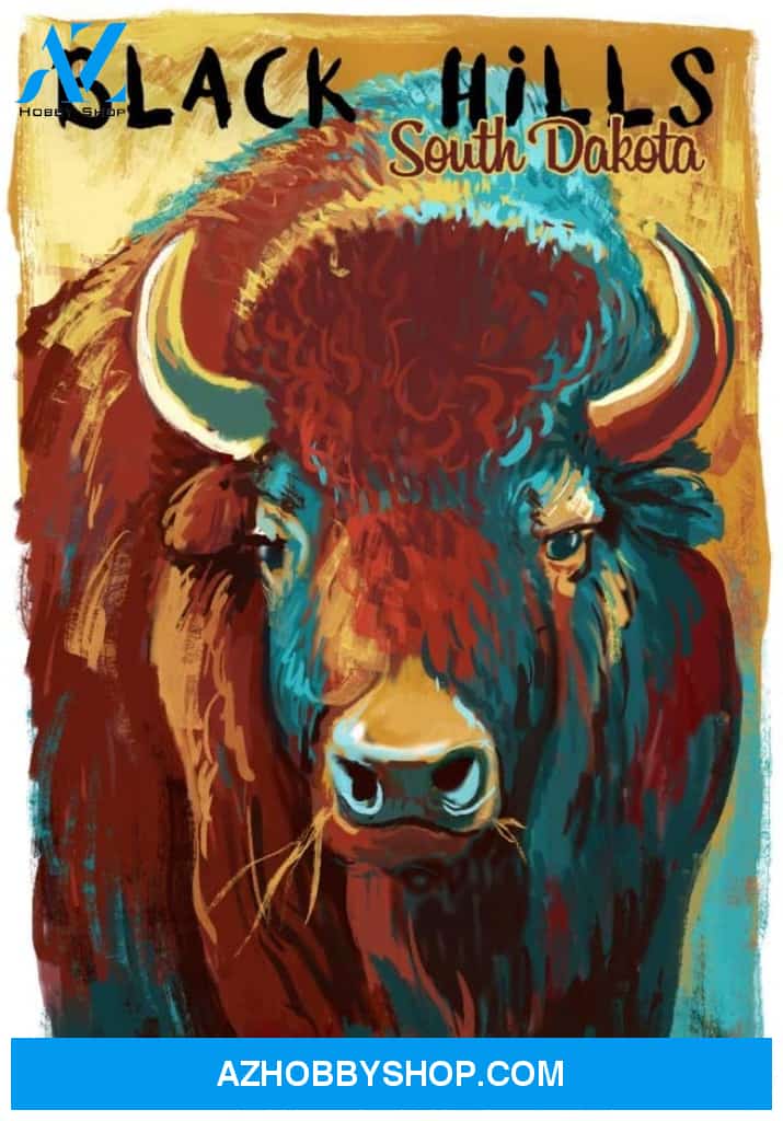 Black Hills South Dakota Bison Vivid