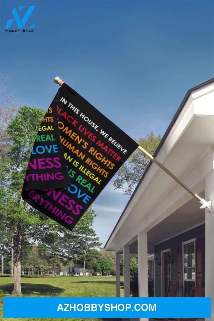 Black Lives Matter Garden Flag, Thick Canvas, Double Side, Kindness Quote