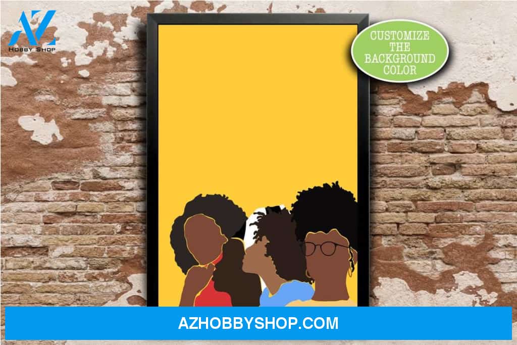 Black Women Prints, Black Women Canvas And Poster, Canvas Wall Art, Wall Decor Visual Art