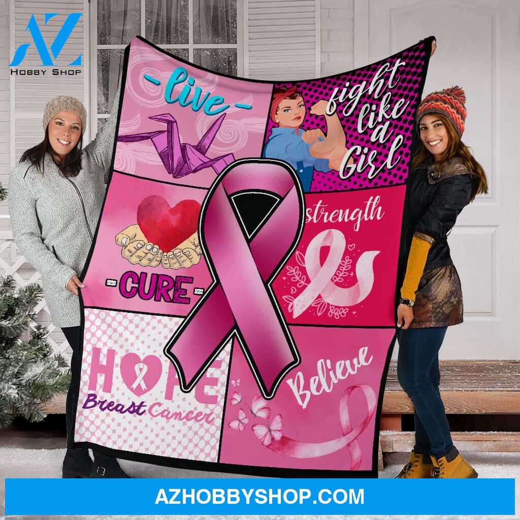 Blanketfy Fight For Breast Cancer 05 Fleece Blanket