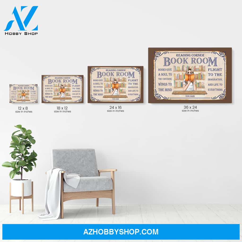 Books Give A Soul To The - Personalized Canvas/Poster - Gift For Book Lovers
