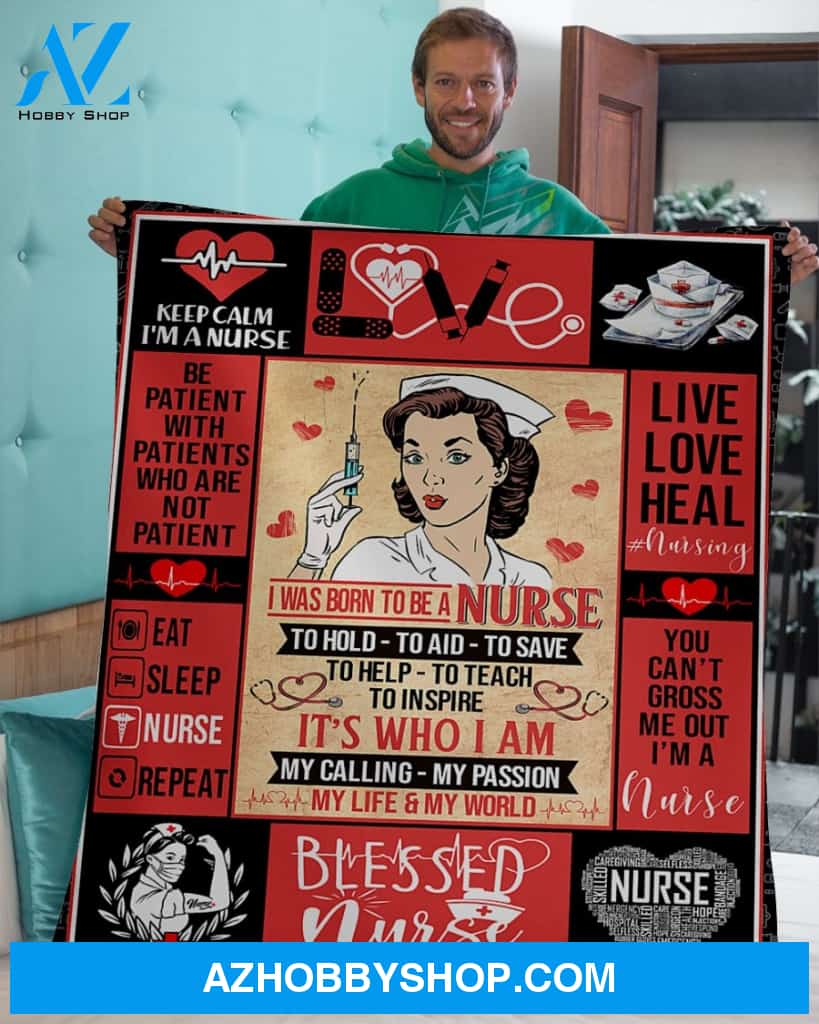 Born To Be Nurse Blanket Fleece Blanket