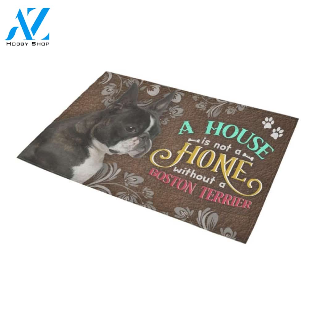 Boston Terrier Home Doormat - Welcome Mat - Home Decor