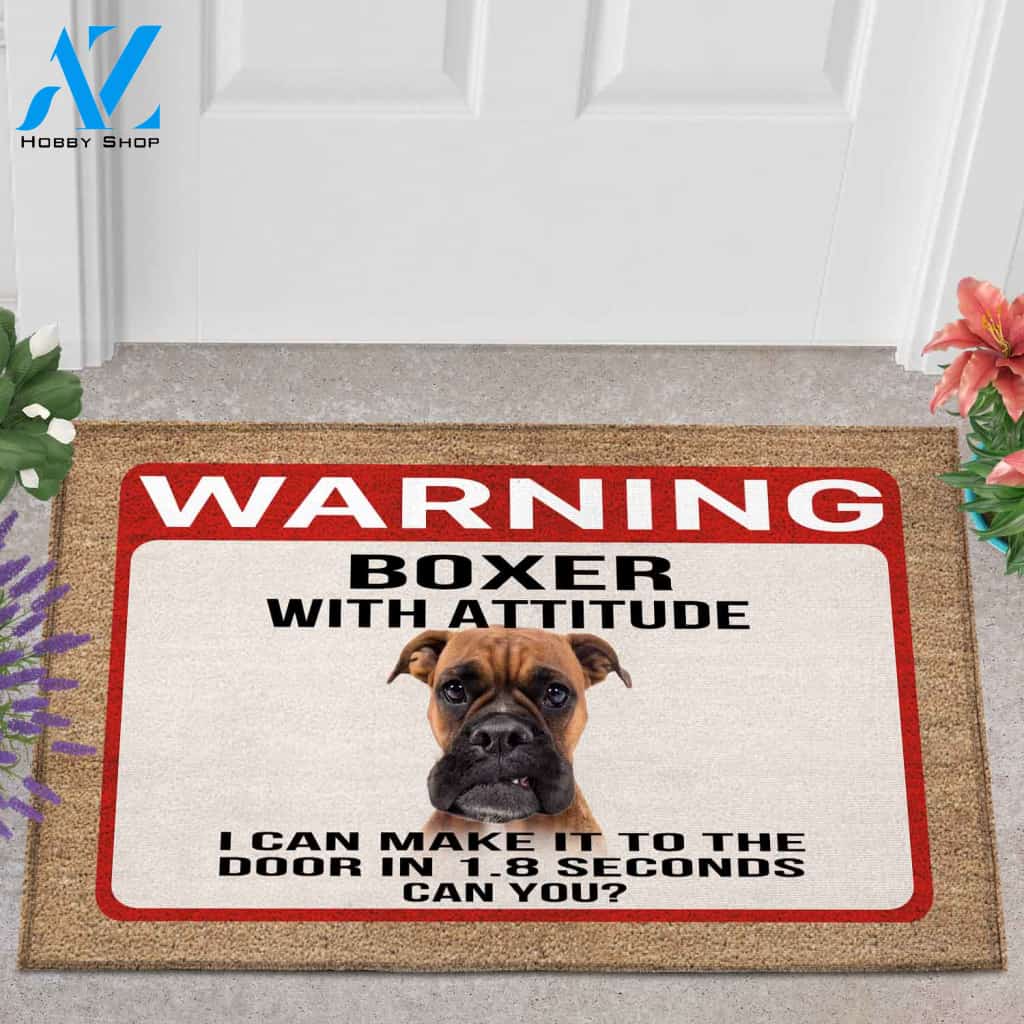 Boxer Attitude You Can Doormat Warm House Gift Welcome Mat Birthday Gift Funny Gift Gift For Boxer Dog Lover Family Gift Birthday Gift