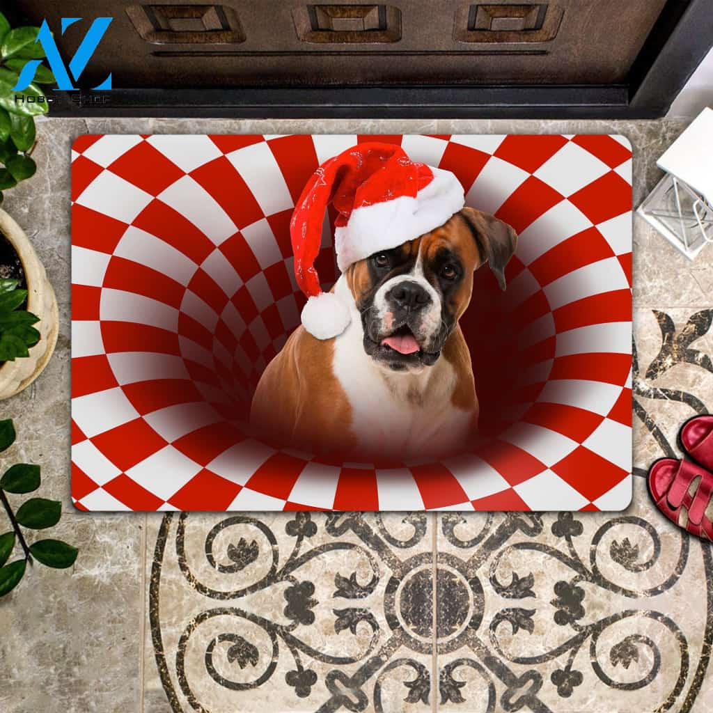 Boxer Christmas - Dog Doormat | Welcome Mat | House Warming Gift | Christmas Gift Decor