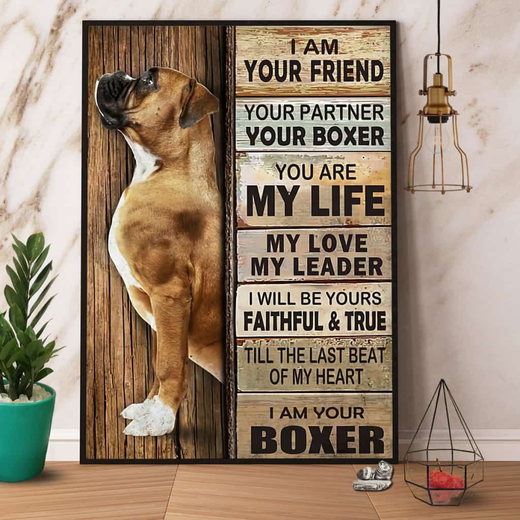 Boxer I Am Your Friend Your Partner You Are My Life My Love Paper Poster No Frame Matte Canvas Wall Decor