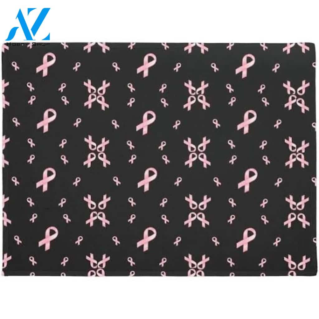 Breast Cancer Awareness Indoor and Outdoor Doormat Warm House Gift Welcome Mat Gift for Friend Family