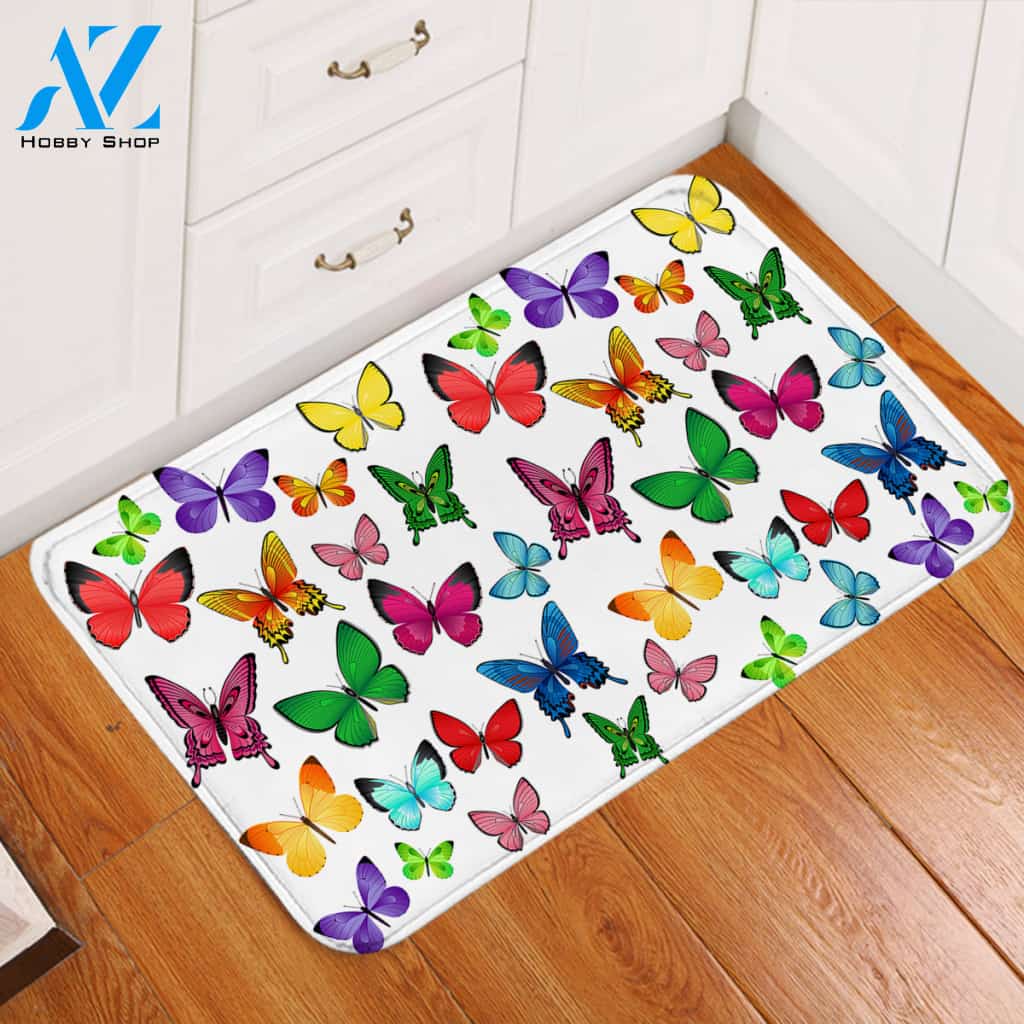 Brilliant Butterflies Door Mat