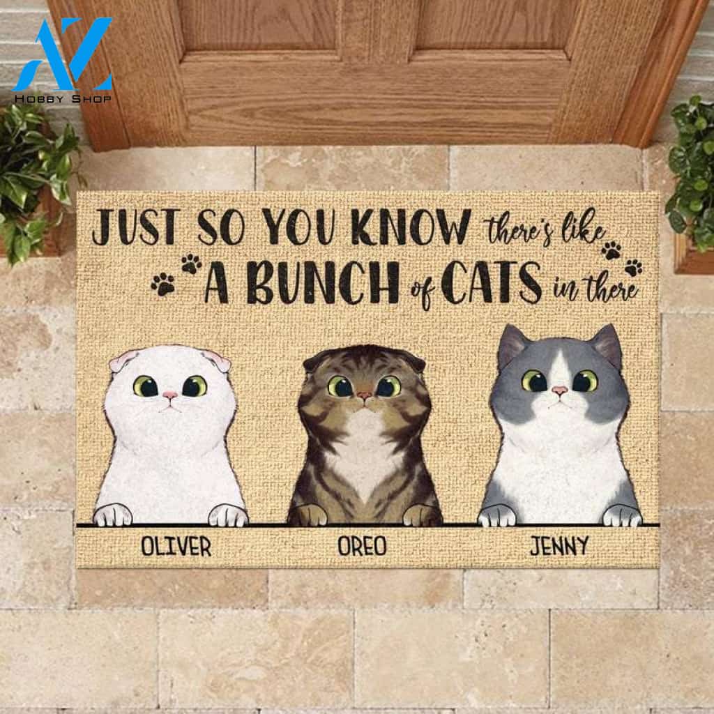 Bunch of Cats Doormat, Cat Doormat, Custom cat doormat, Outdoor rug, Cute Door Mat, Funny Welcome Mat, Outdoor, Cat welcome mat, Doormat,Cat