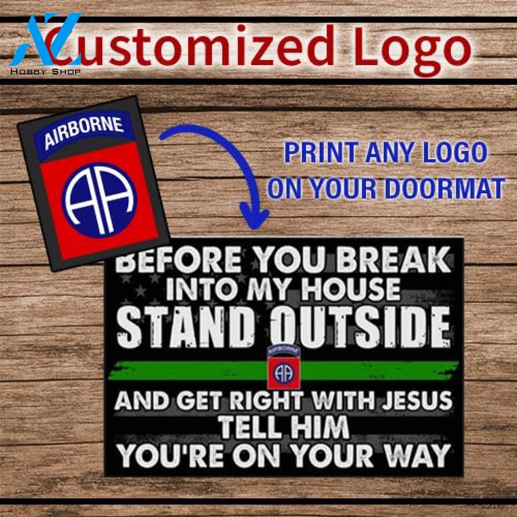 Business Logo Doormat Personalized Custom Welcome Mat Company Design Door