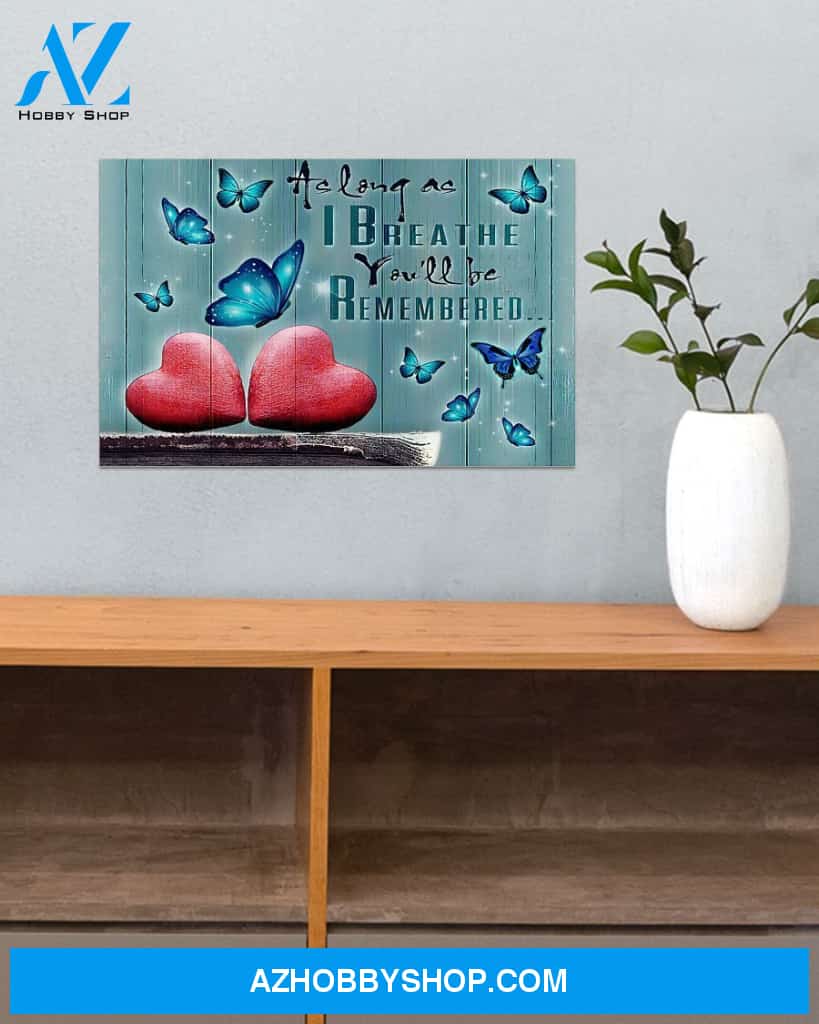 Butterflies You'll Be Remembered Canvas Wall Art, Wall Decor Visual Art