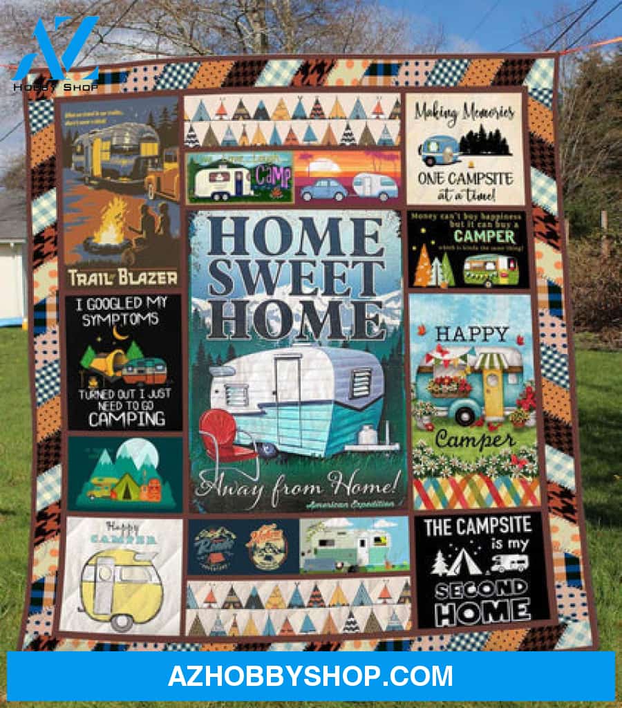 Camping Blanket, Camping Home Sweet Home Car Camping Lover