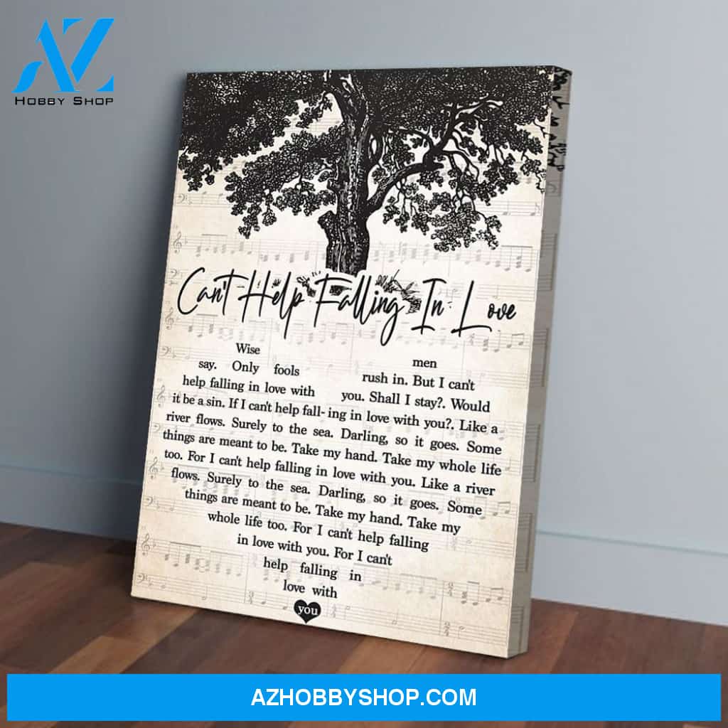Can’t Help Falling In Love With You Love Poster Wall Art