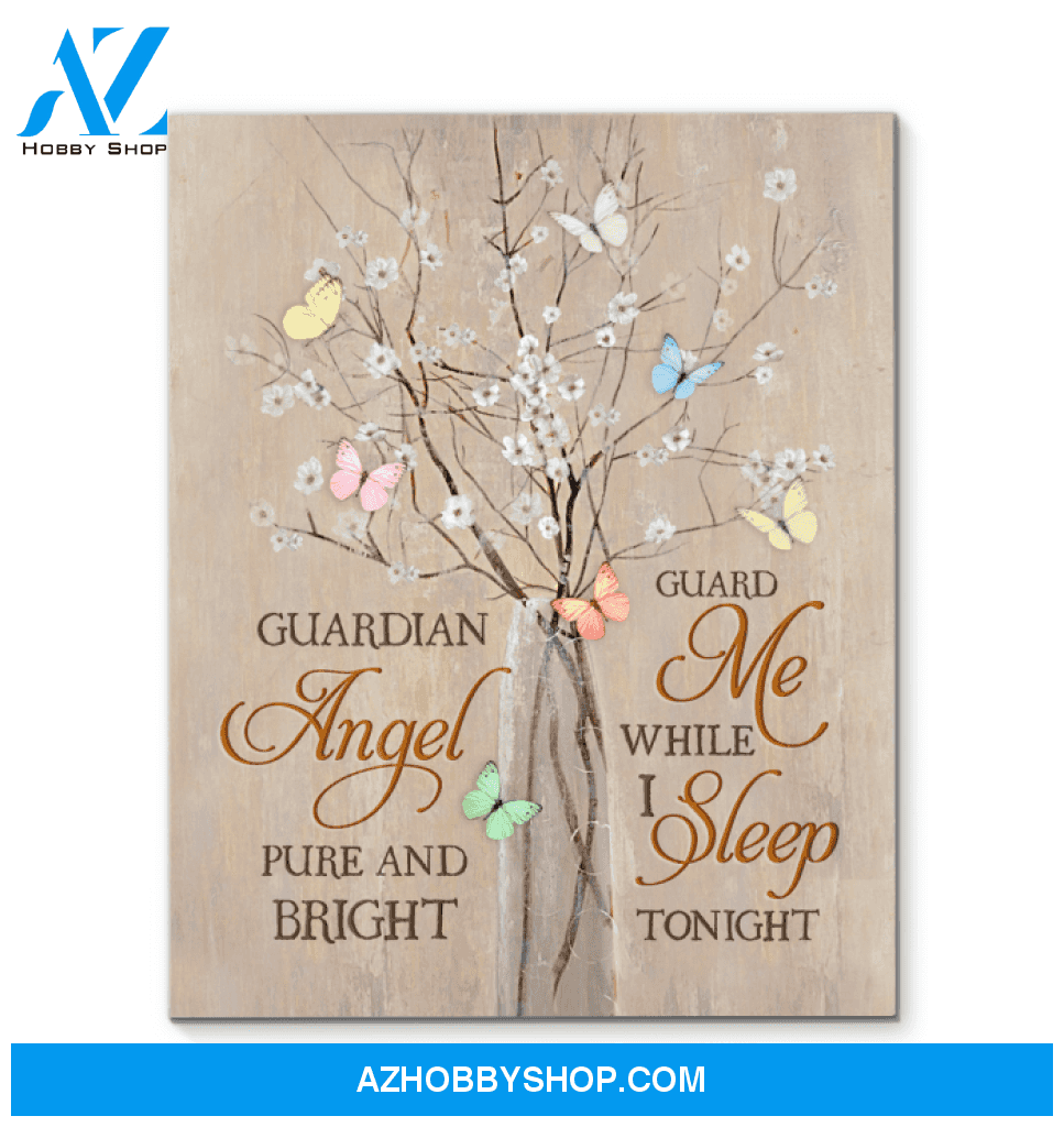 Canvas Butterfly Guardian Angel