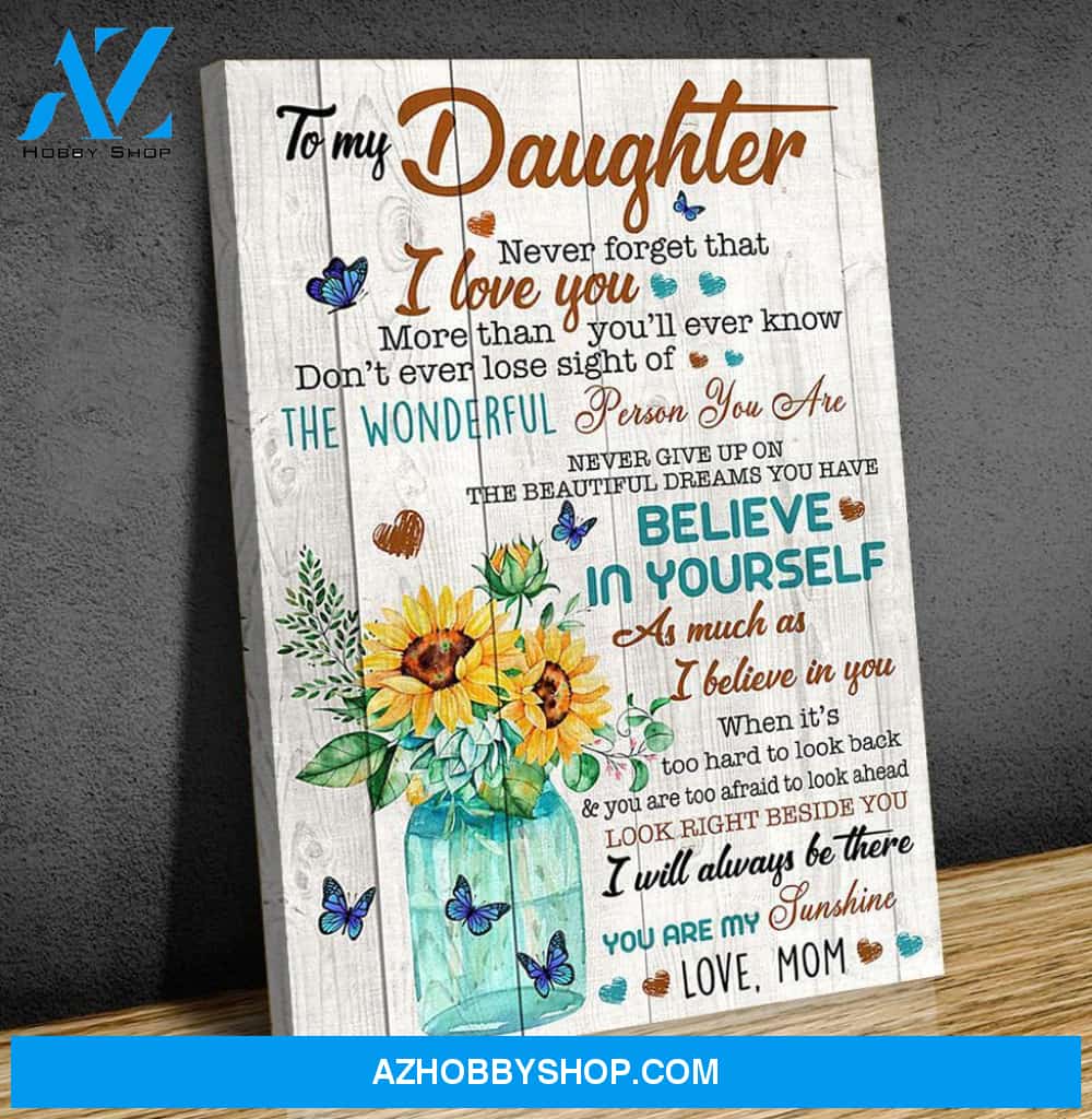 Canvas Gift For Daughter - Hanging Art For Bedroom