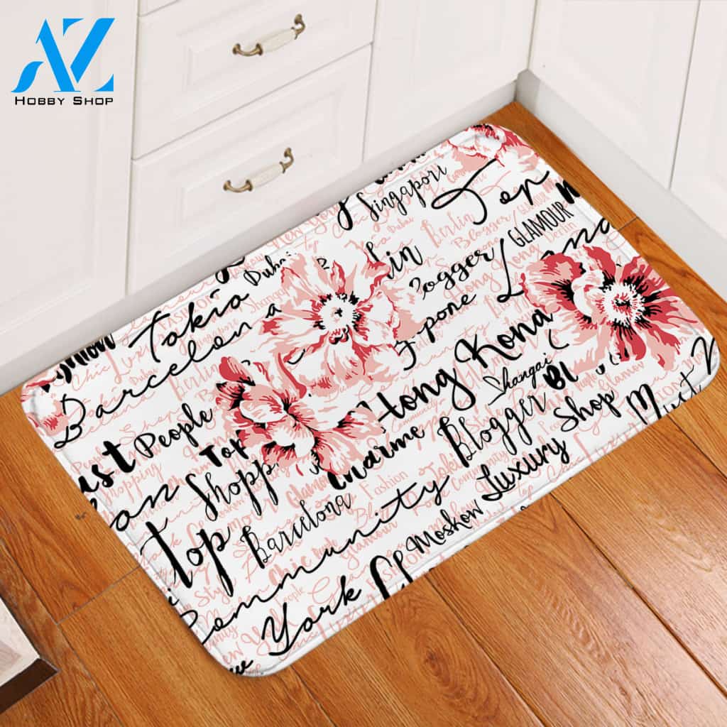 Capital Names Letter Door Mat