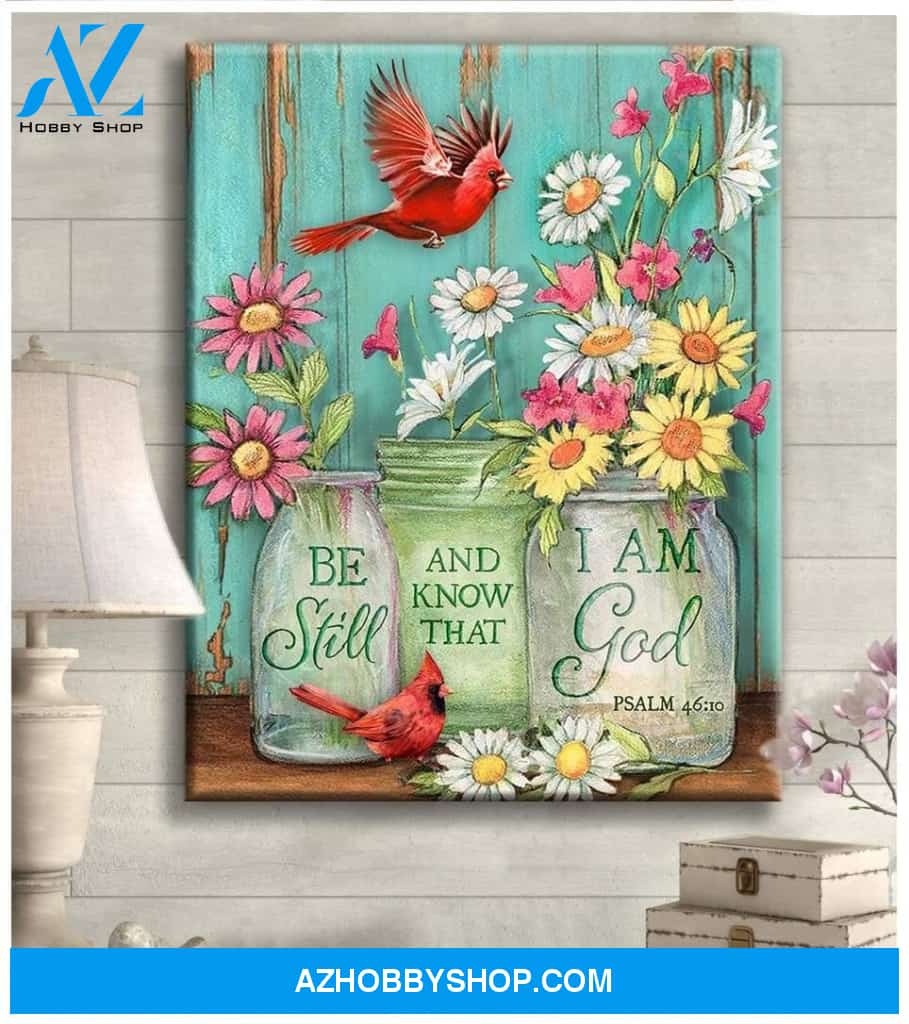 Cardinal I Am God Wall Art Canvas Prints