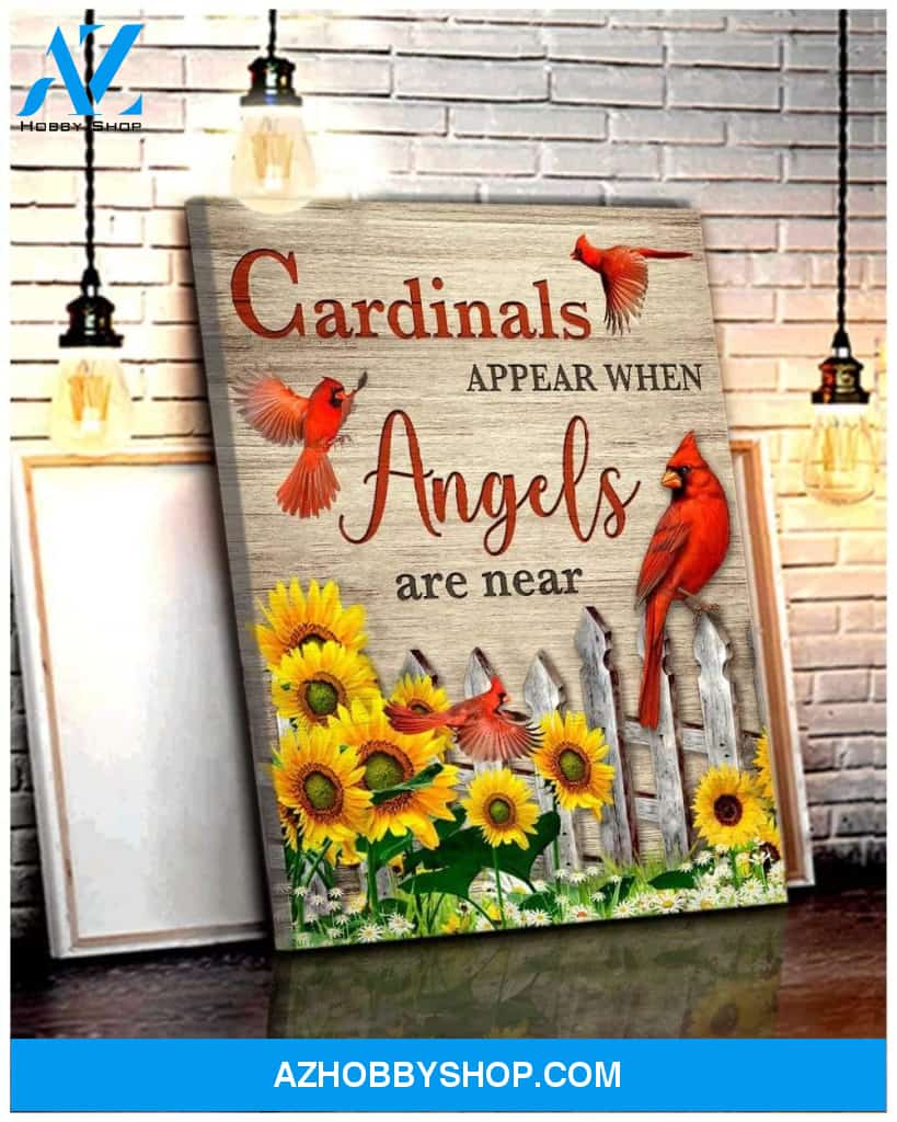 Cardinals Appear Wall Art Canvas