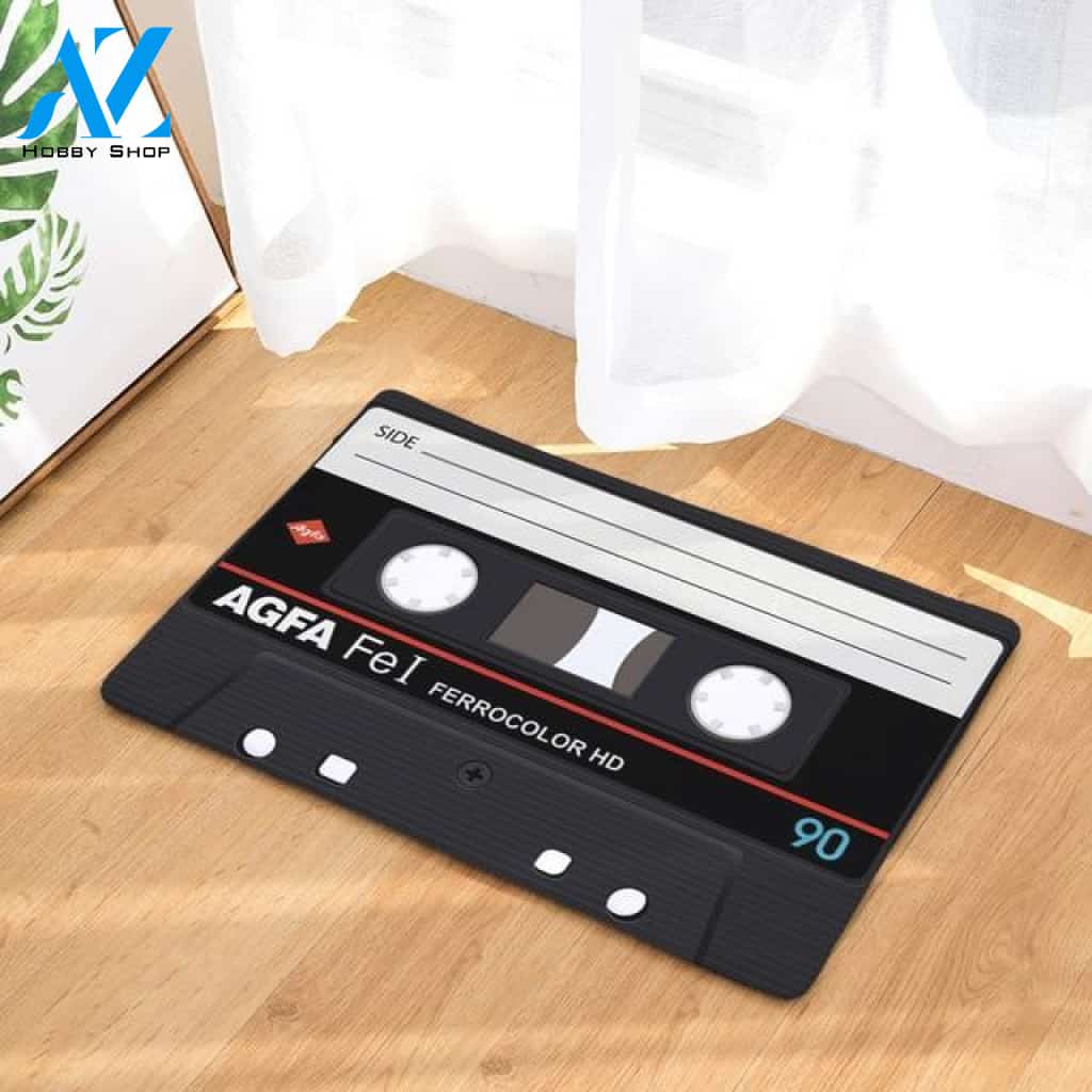 Cassette Doormat Welcome Mat Housewarming Gift Home Decor Funny Doormat Gift Idea For Music Lovers Gift For Friend Gift For Family