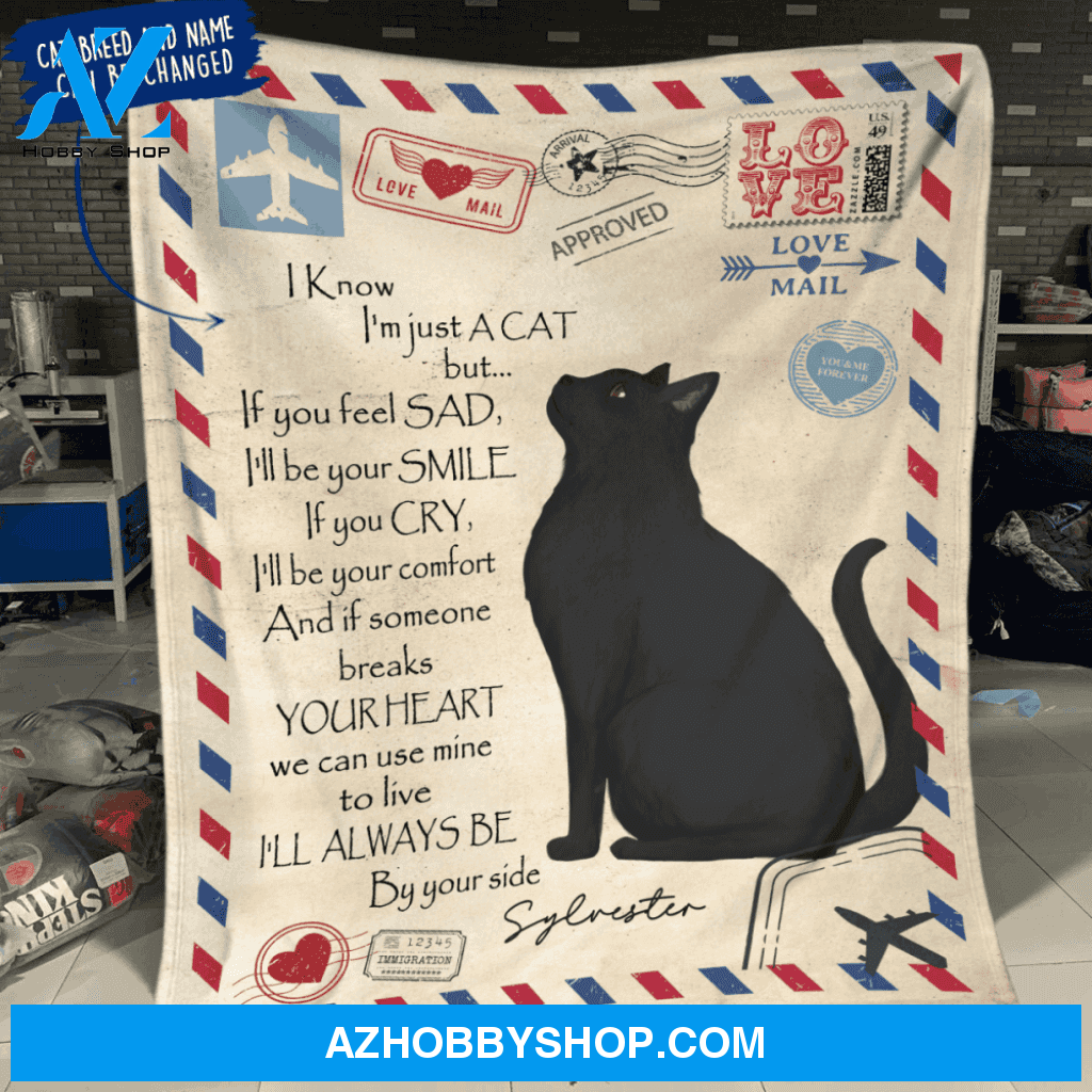 Personalized Cat Custom Fleece Blanket - I Know I'm Just A Cat But ...