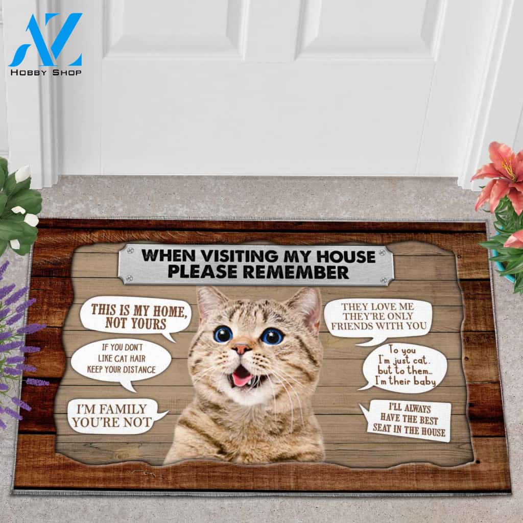 Cat Please Remember Funny Indoor And Outdoor Doormat Warm House Gift Welcome Mat Gift For Cat Lovers