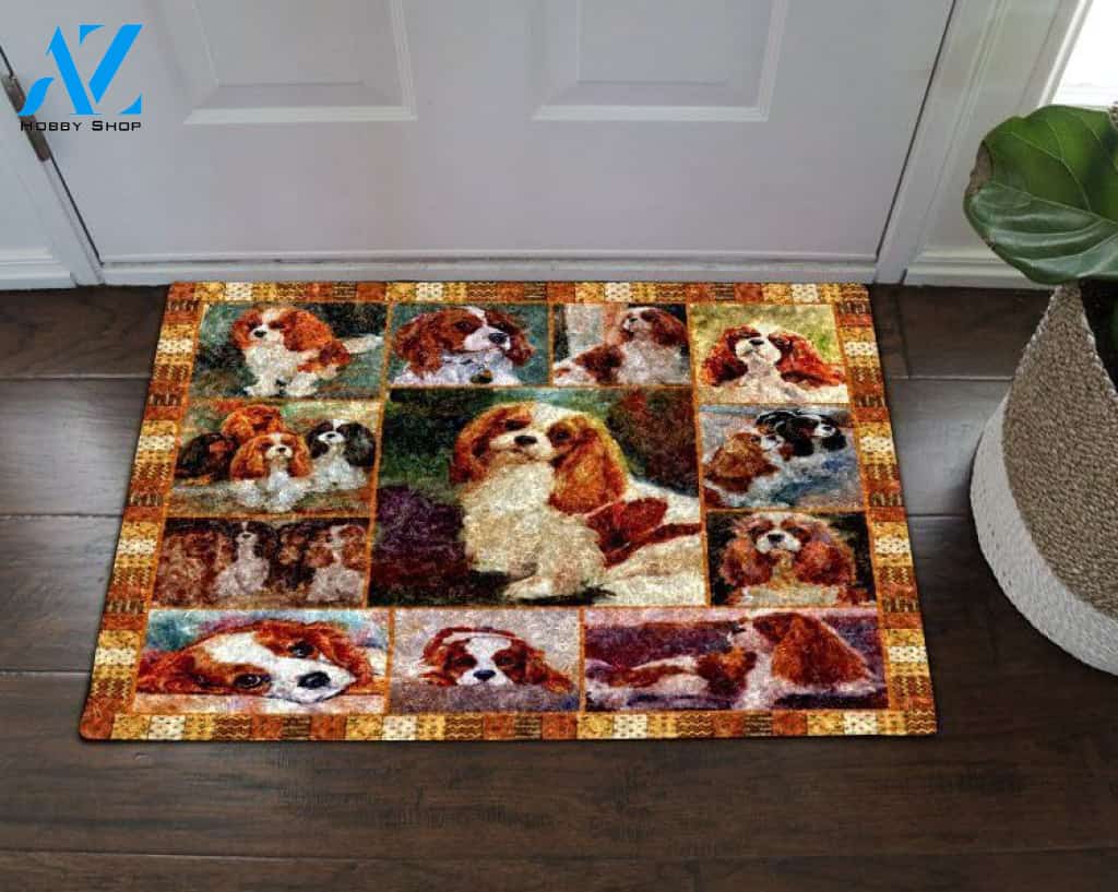Cavalier King Charles Spaniel Home Decor Doormat - Welcome Mat - House Warming Gift
