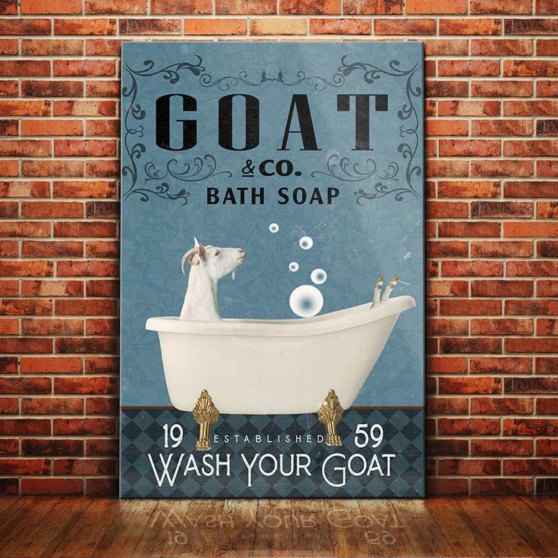 Goat Bath Soap Company Canvas Wall Art, Wall Decor Visual Art